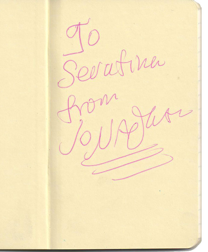 Jonathan Richman autograph