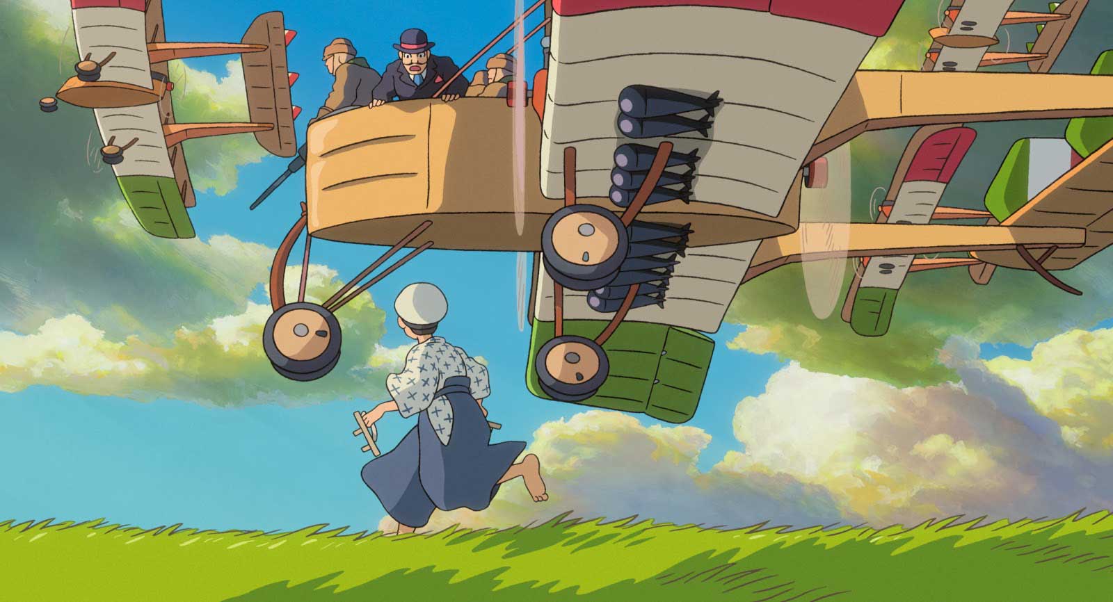 Jiro Horikoshi and Caproni's airplane in The Wind Rises by Hayao Miyazaki